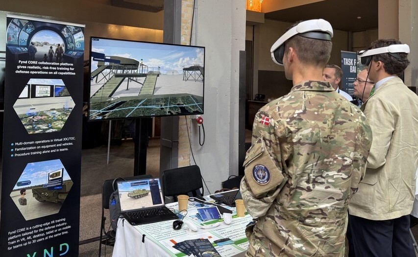 Danish soldier testing